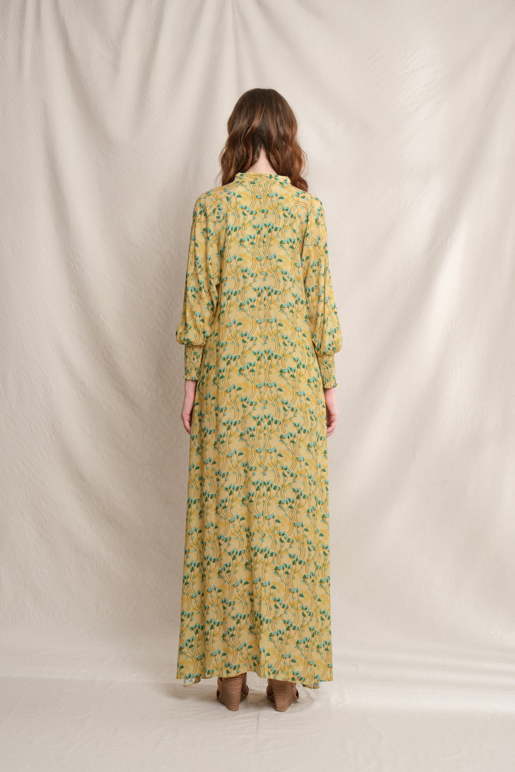 MAYLA Dress in Yellow Cassia