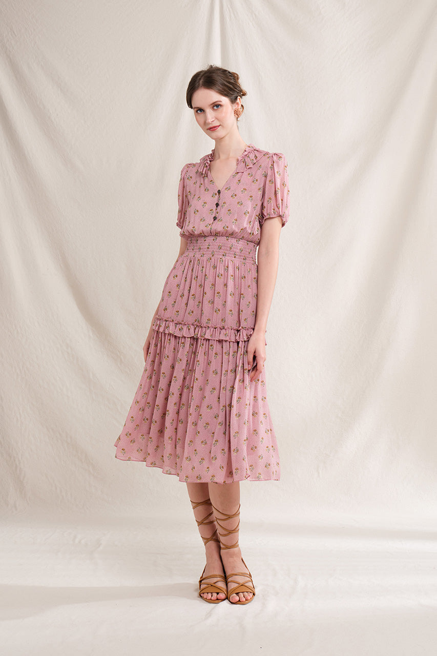 MILA Dress in Magnolia Pink