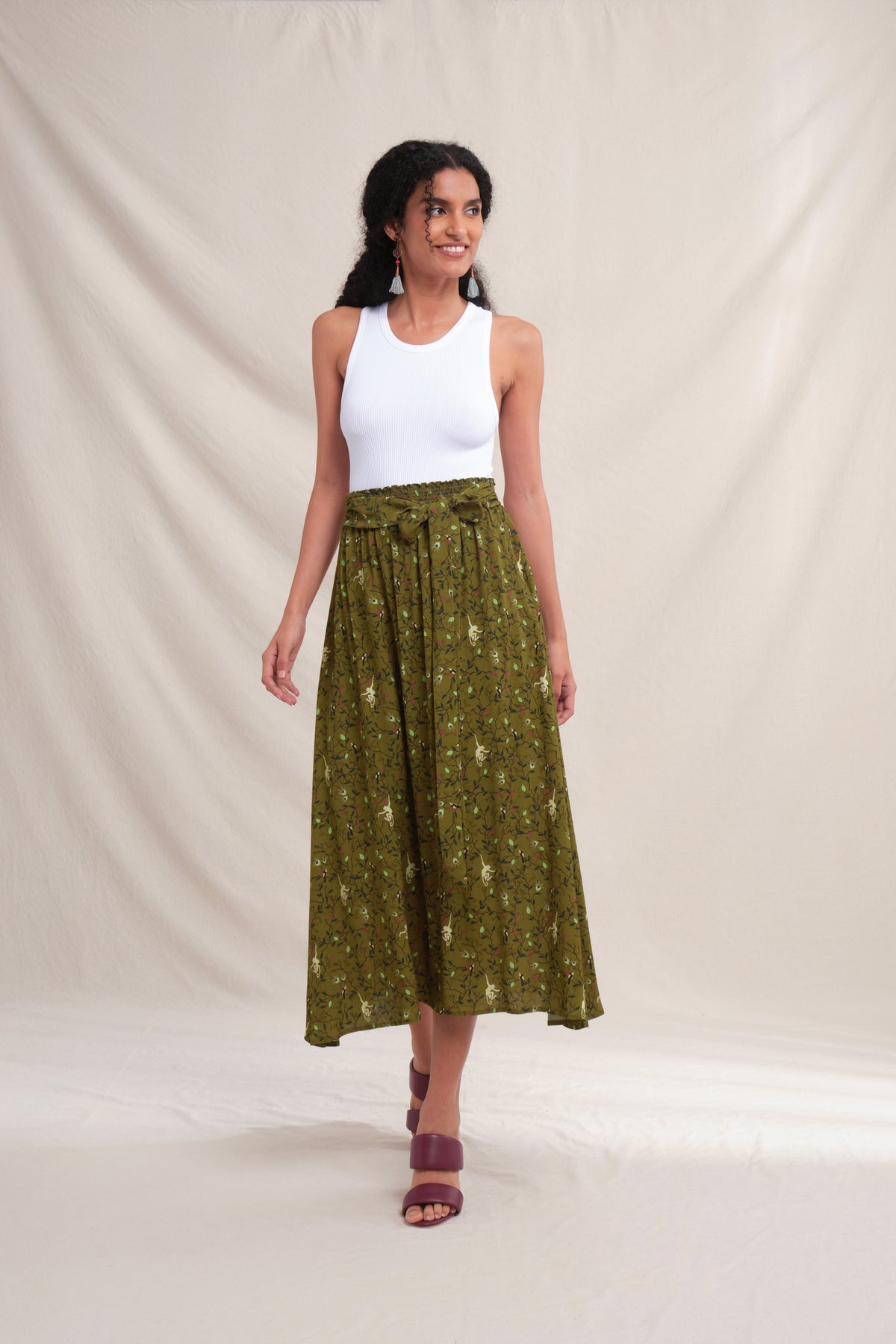 LAURA Skirt in Green Macca
