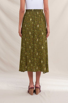 LAURA Skirt in Green Macca