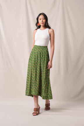 MIRA Skirt in Green Melati