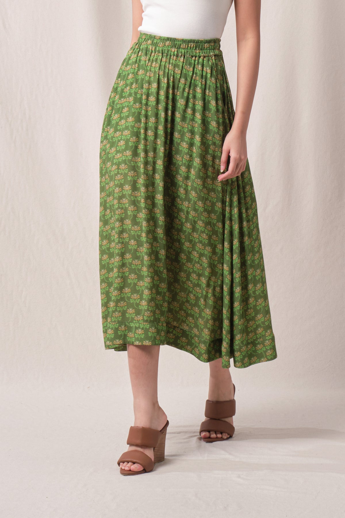 MIRA Skirt in Green Melati