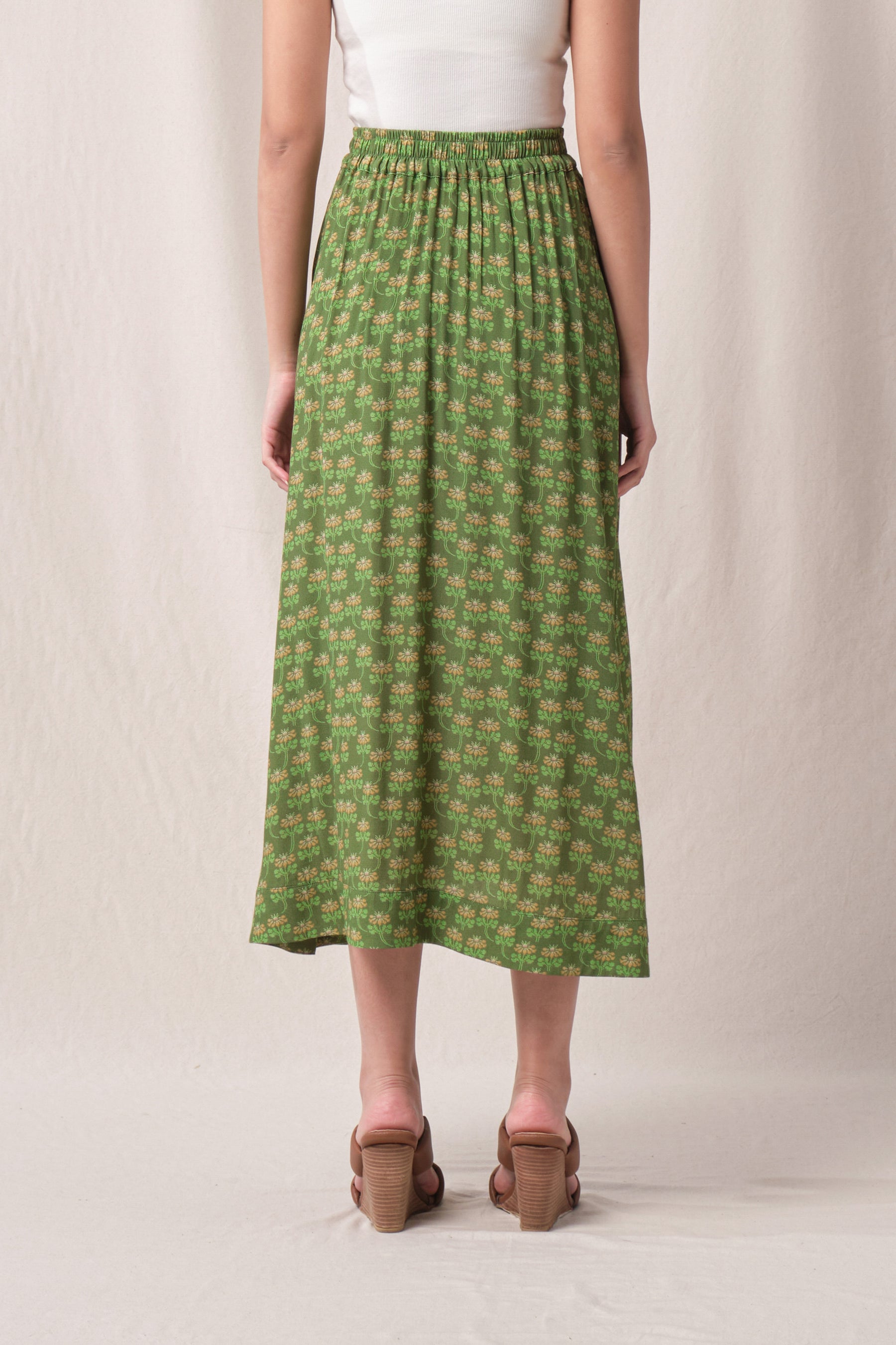 MIRA Skirt in Green Melati