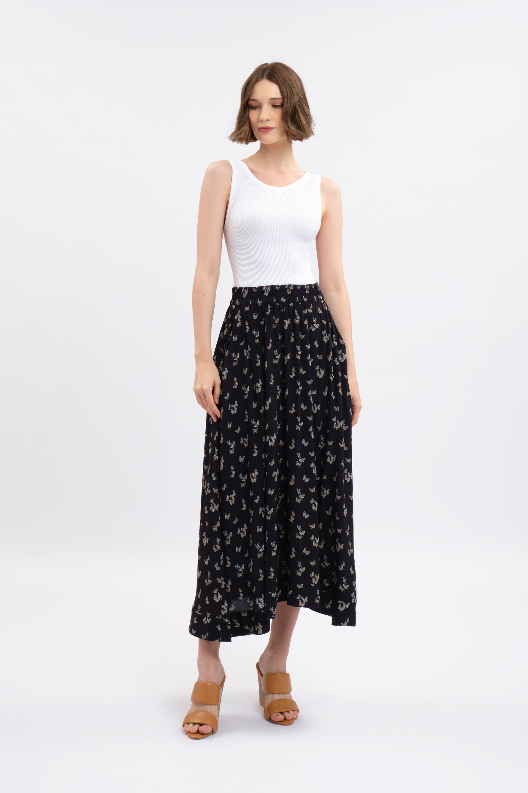 MIRA Skirt in Black Kupu