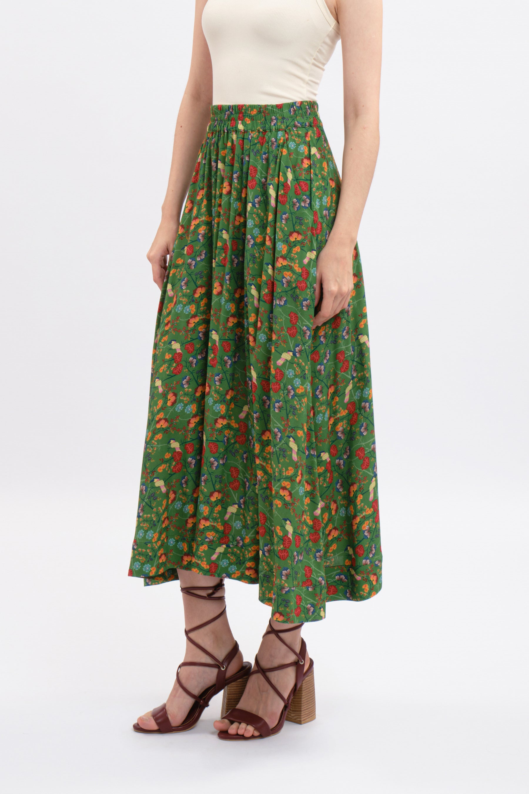 MIRA Skirt in Green Maros