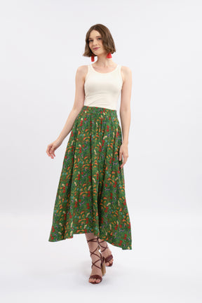 MIRA Skirt in Green Maros