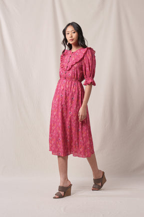 NADINE Dress in Fuschia Penyu