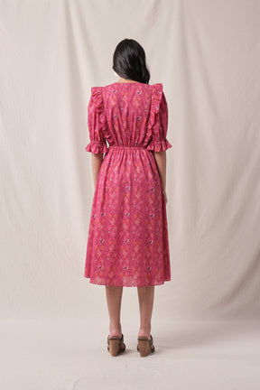 NADINE Dress in Fuschia Penyu