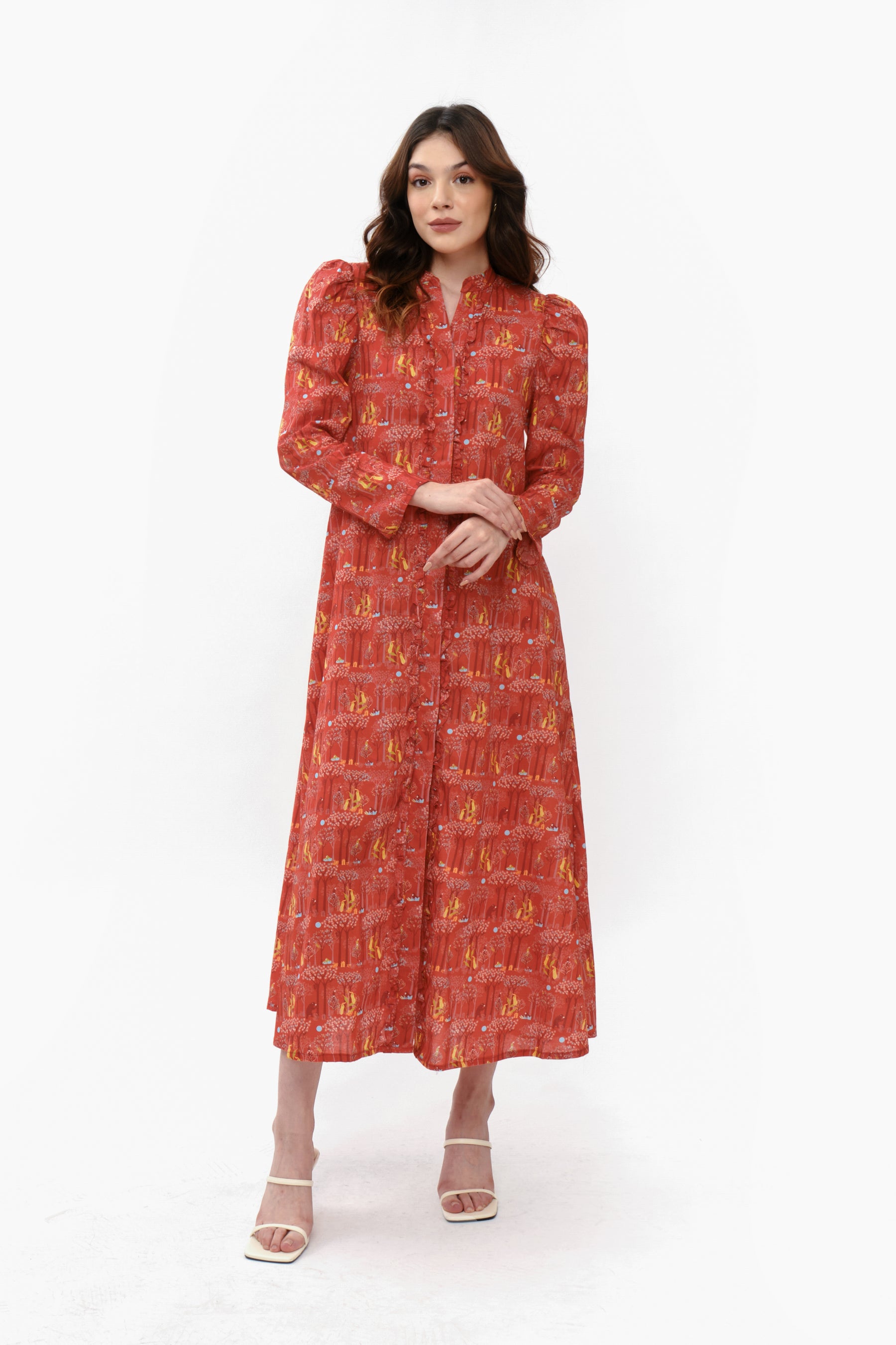 NALA Dress in Red Forest