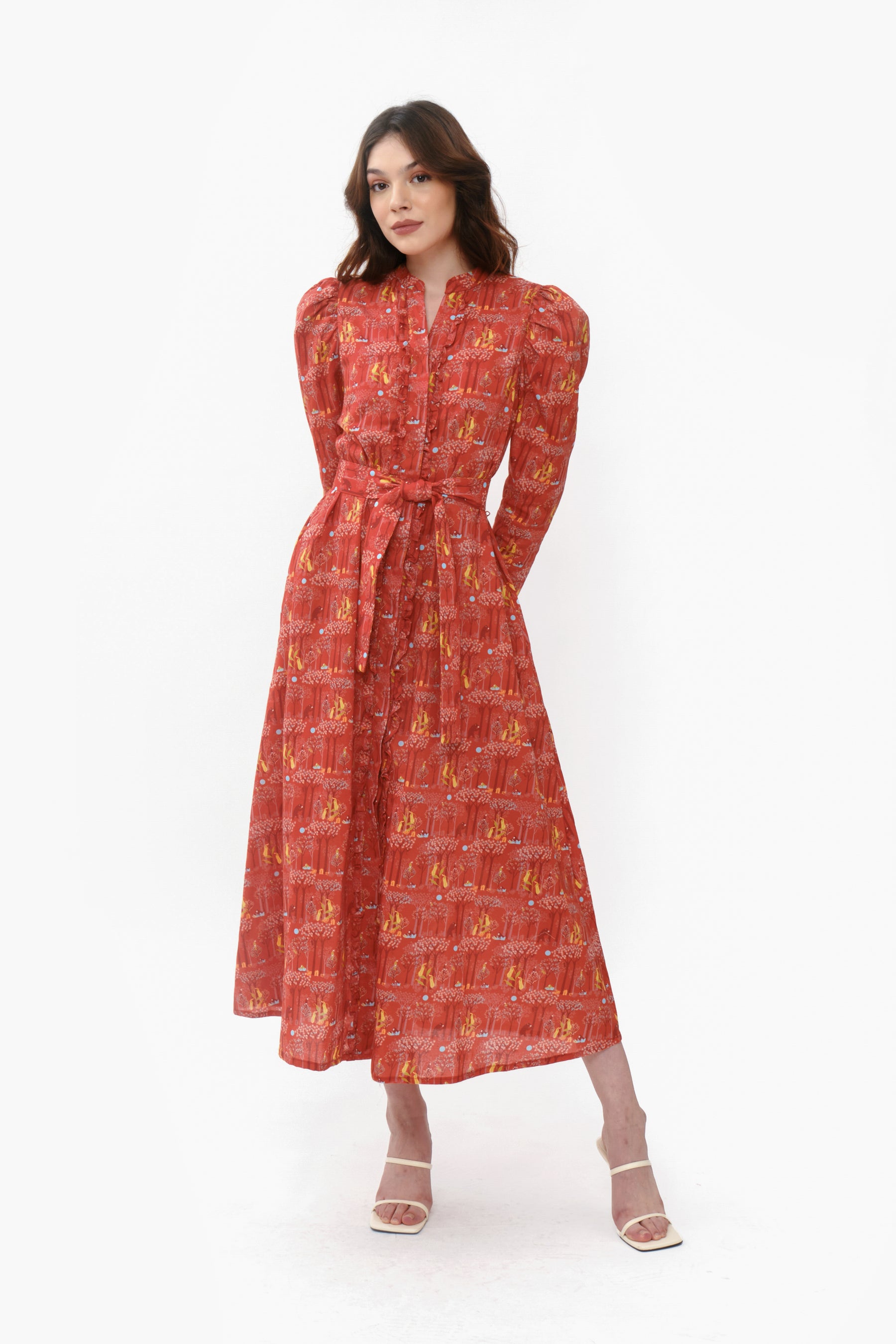 NALA Dress in Red Forest