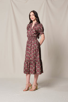 NARIN Dress in Red Sumpang