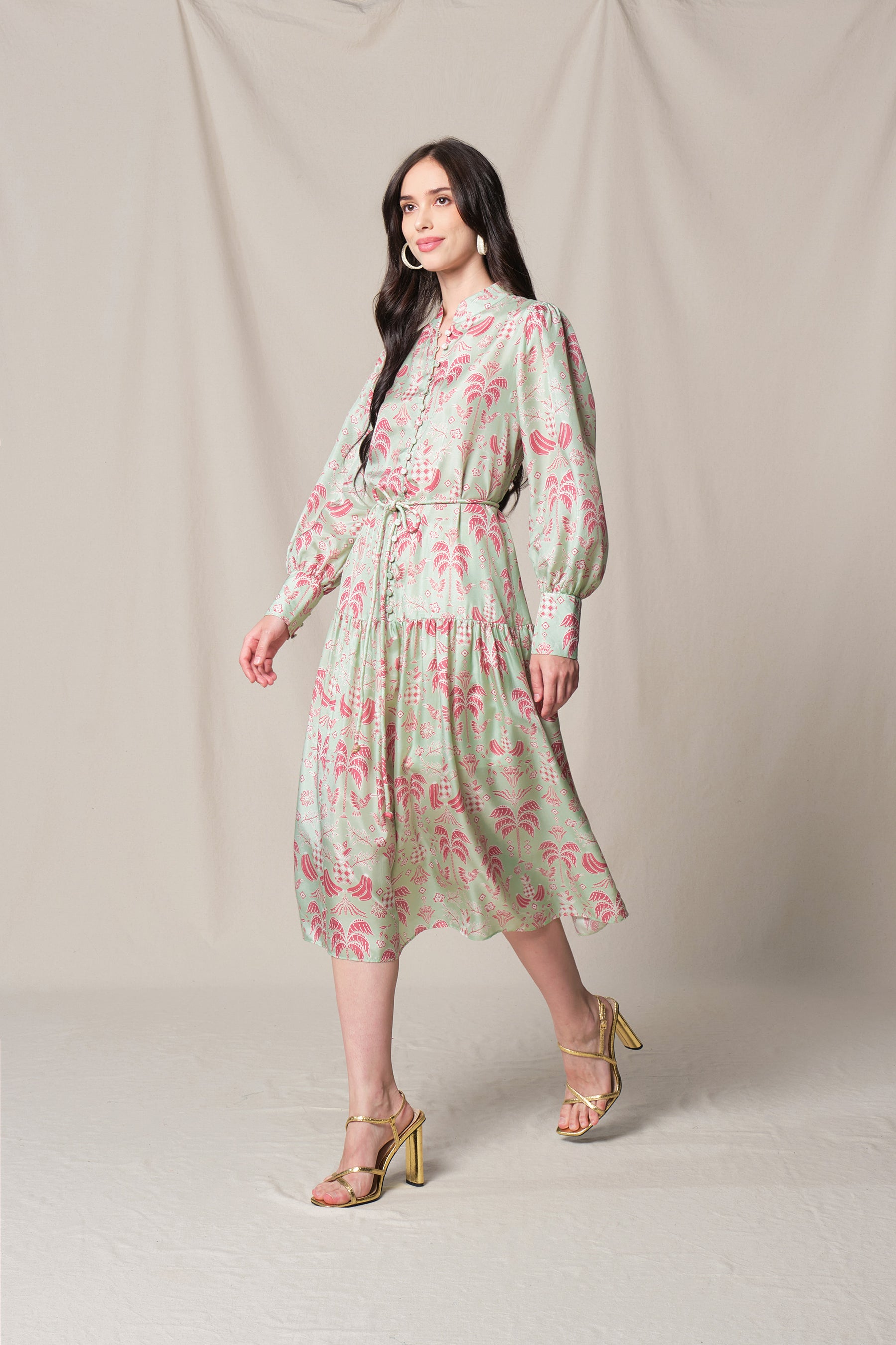 NATYA Dress in Green Colada
