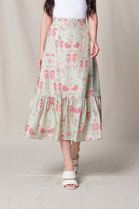 NAVA Skirt in Green Colada