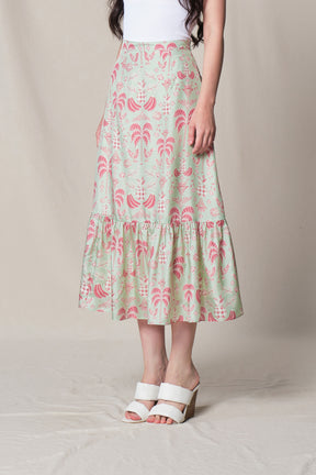 NAVA Skirt in Green Colada
