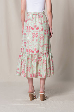 NAVA Skirt in Green Colada