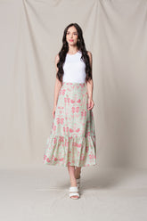NAVA Skirt in Green Colada