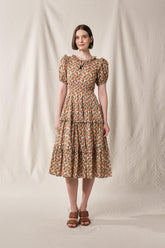 NESSA Dress in Beige Telang