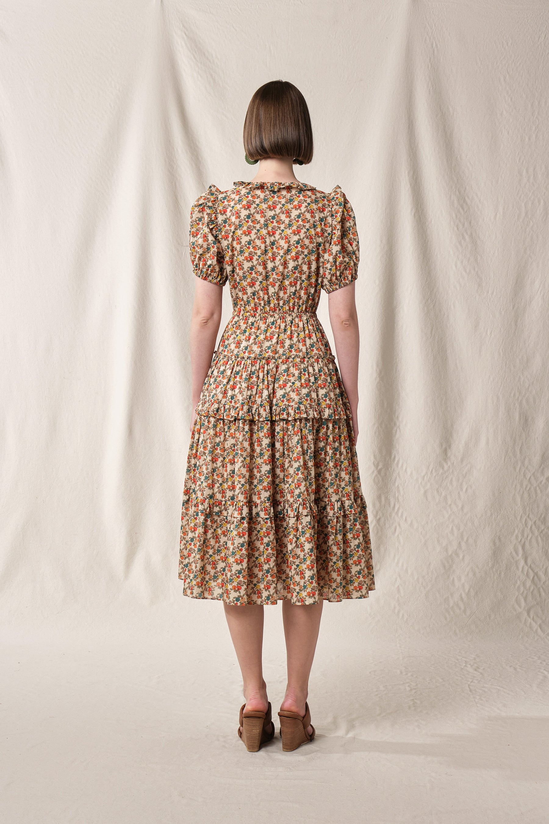NESSA Dress in Beige Telang