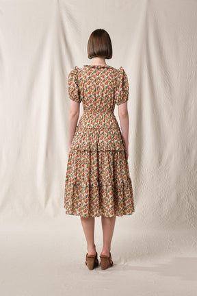 NESSA Dress in Beige Telang