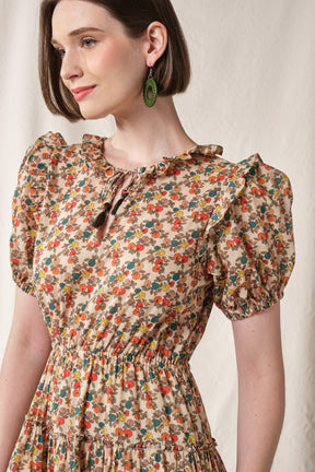 NESSA Dress in Beige Telang