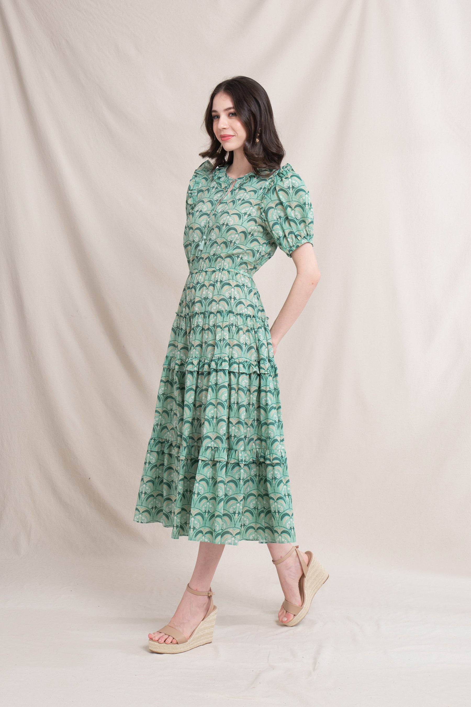 NESSA Dress in Mint Tatiala