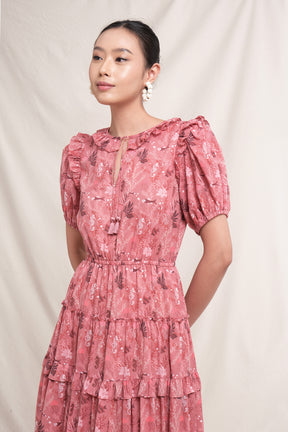 NESSA Dress in Pink Minanga