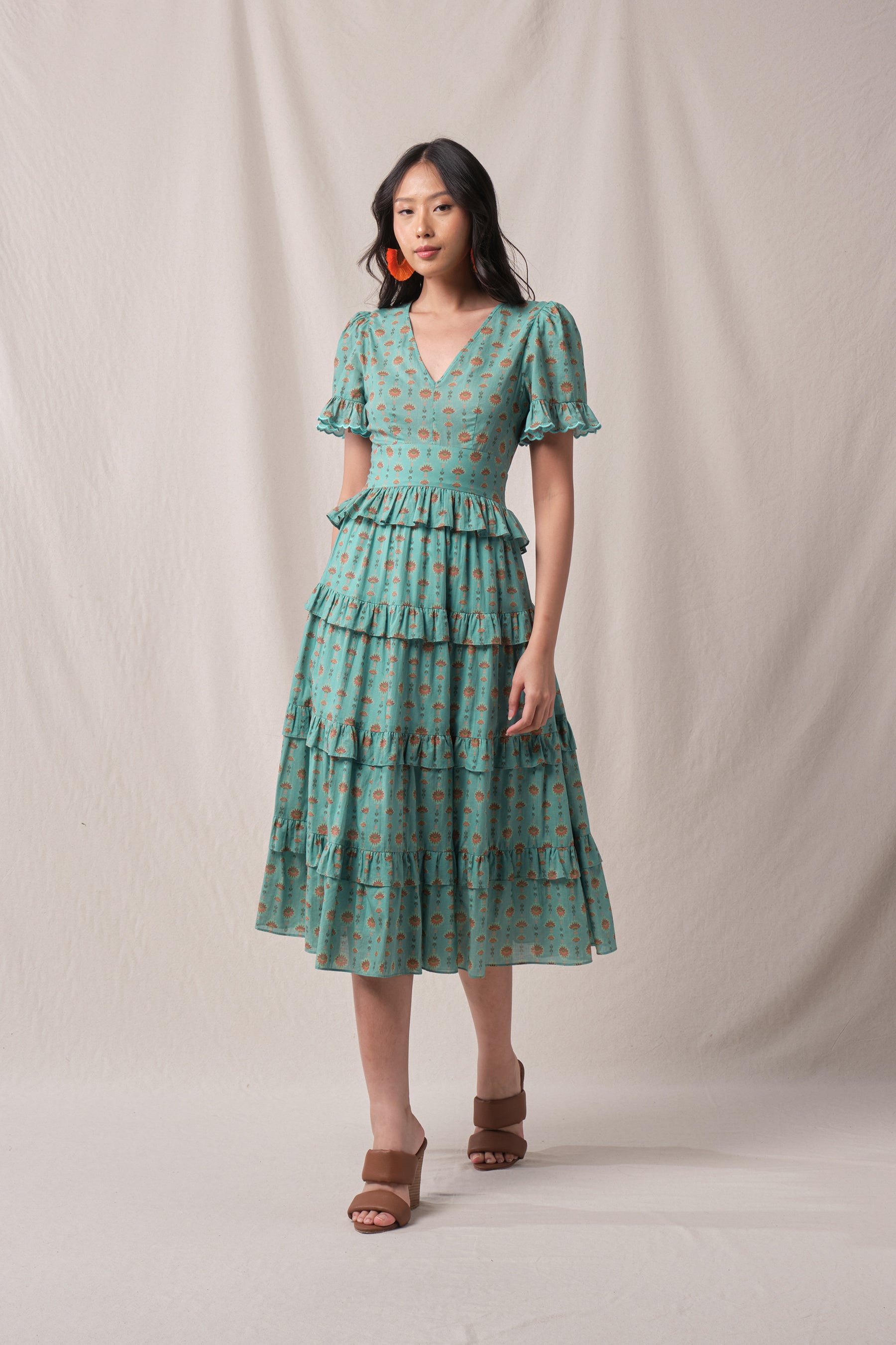NICOLE Dress in Blue Penjor
