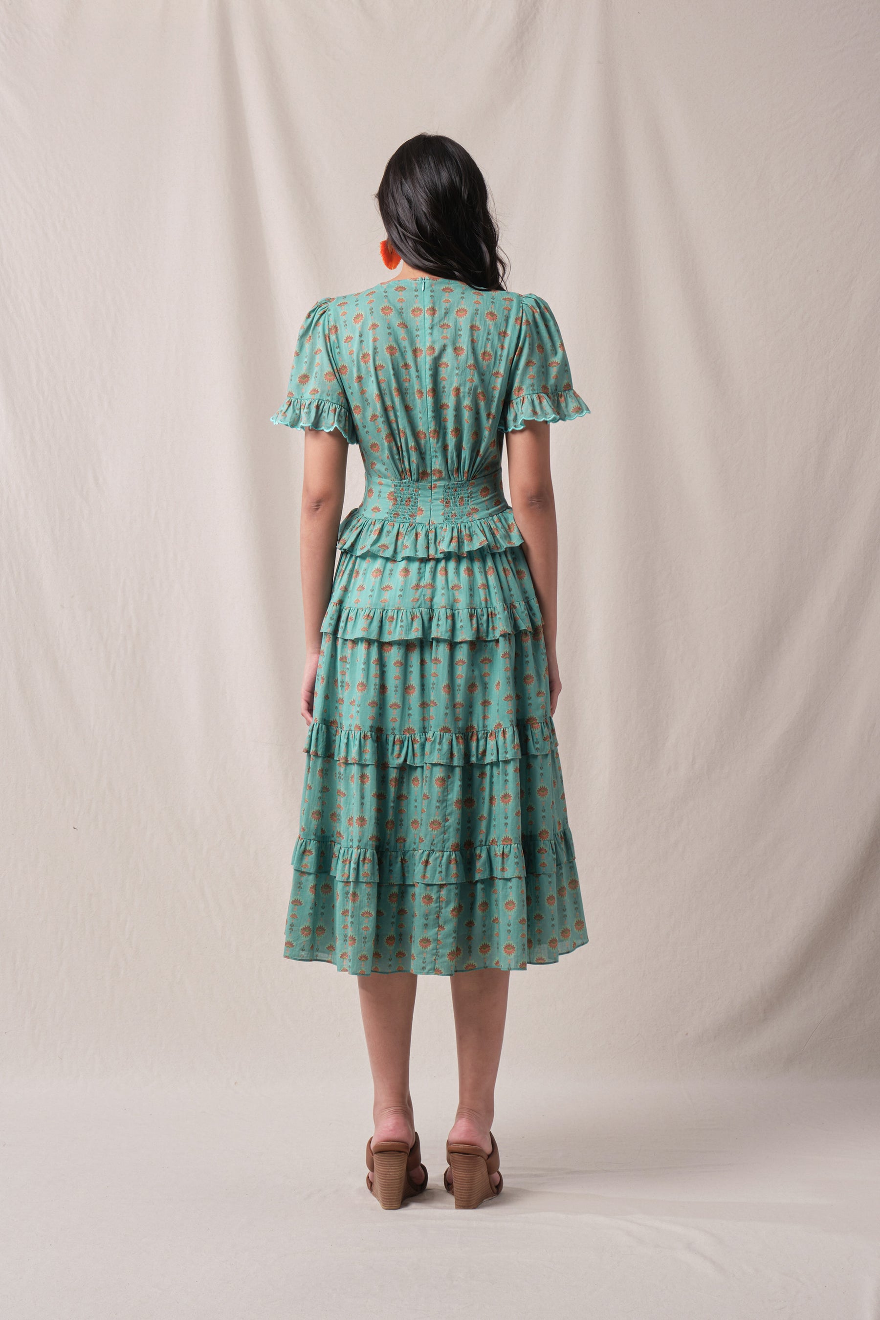 NICOLE Dress in Blue Penjor