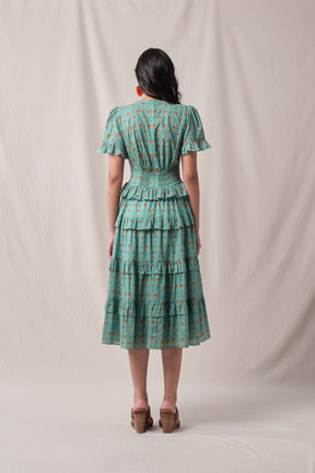 NICOLE Dress in Blue Penjor