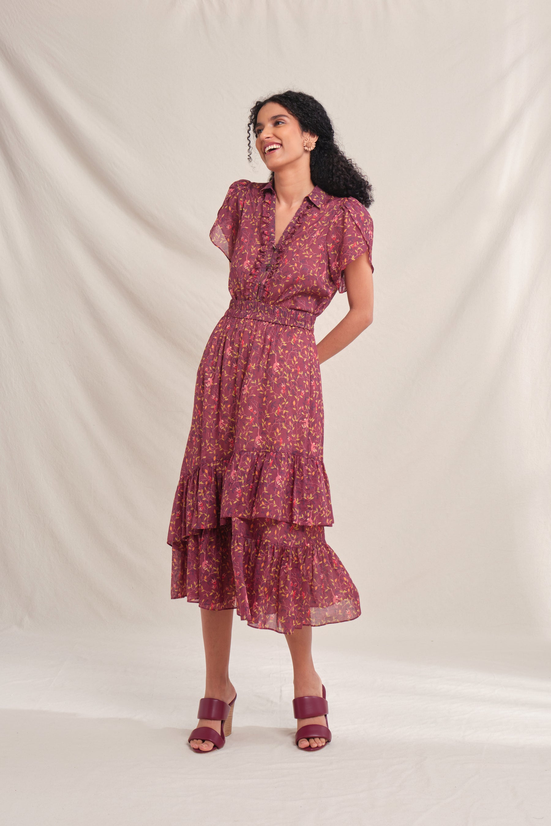 NIKA Top in Maroon Macca