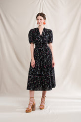 BUNDLING: Nora Top in Black Lada and Riona Skirt in Black Lada