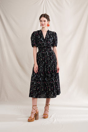 BUNDLING: Nora Top in Black Lada and Riona Skirt in Black Lada