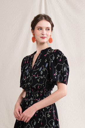 NORA Top in Black Lada