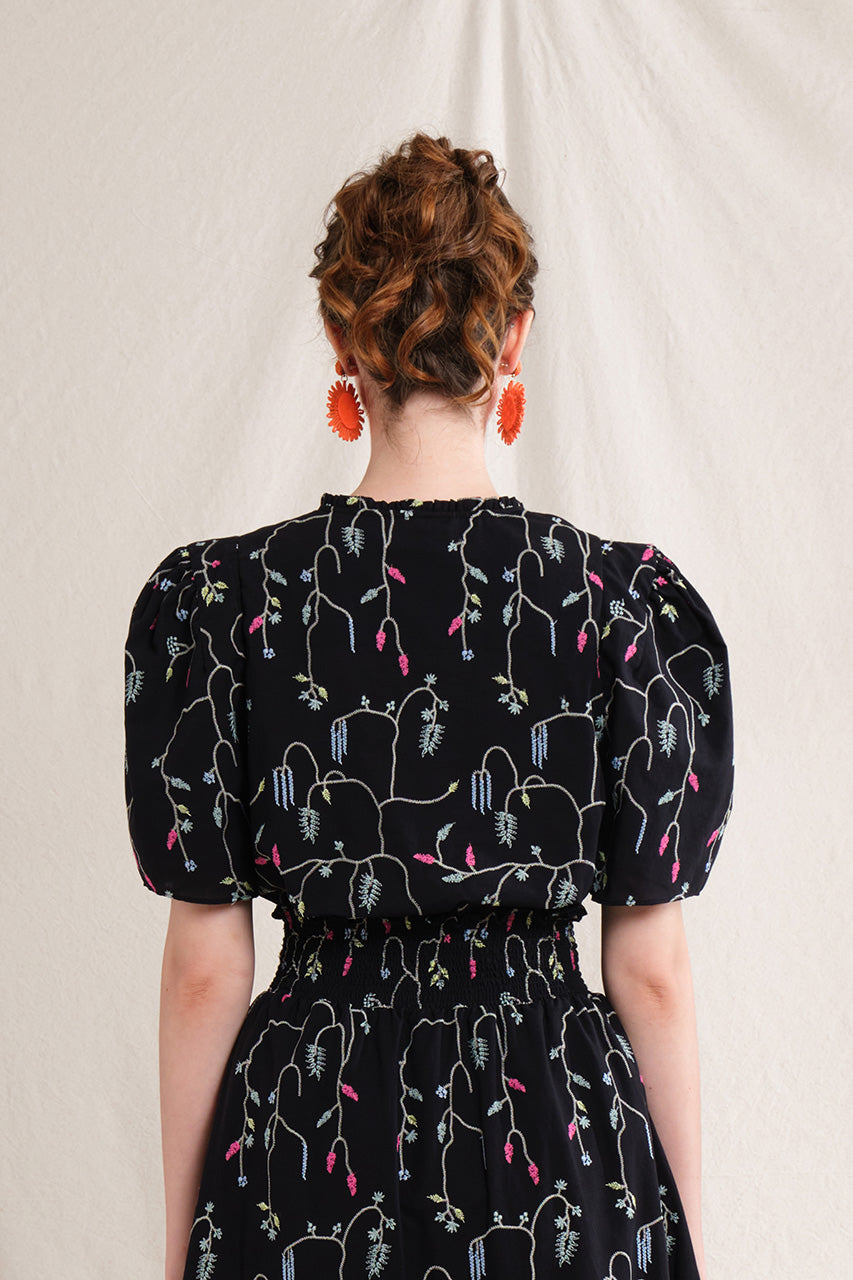 BUNDLING: Nora Top in Black Lada and Riona Skirt in Black Lada