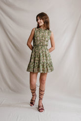 OLIVIA Dress in Green Pepaya