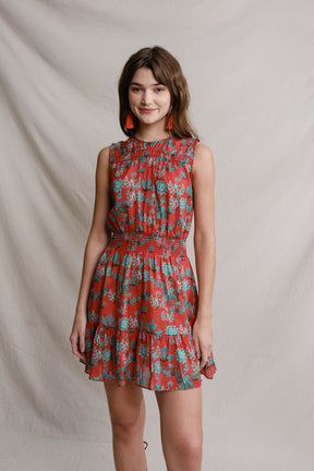 OLIVIA Dress in Red Pepaya