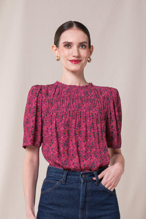 PAIGE Top in Pink Serunai