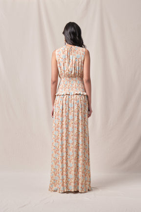 PAOLA Dress in Beige Marigold