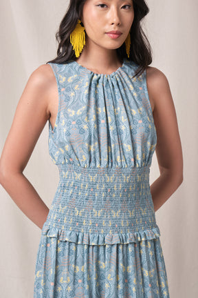 PAOLA Dress in Blue Segara
