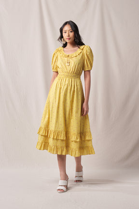 PAULITA Dress in Yellow Canang