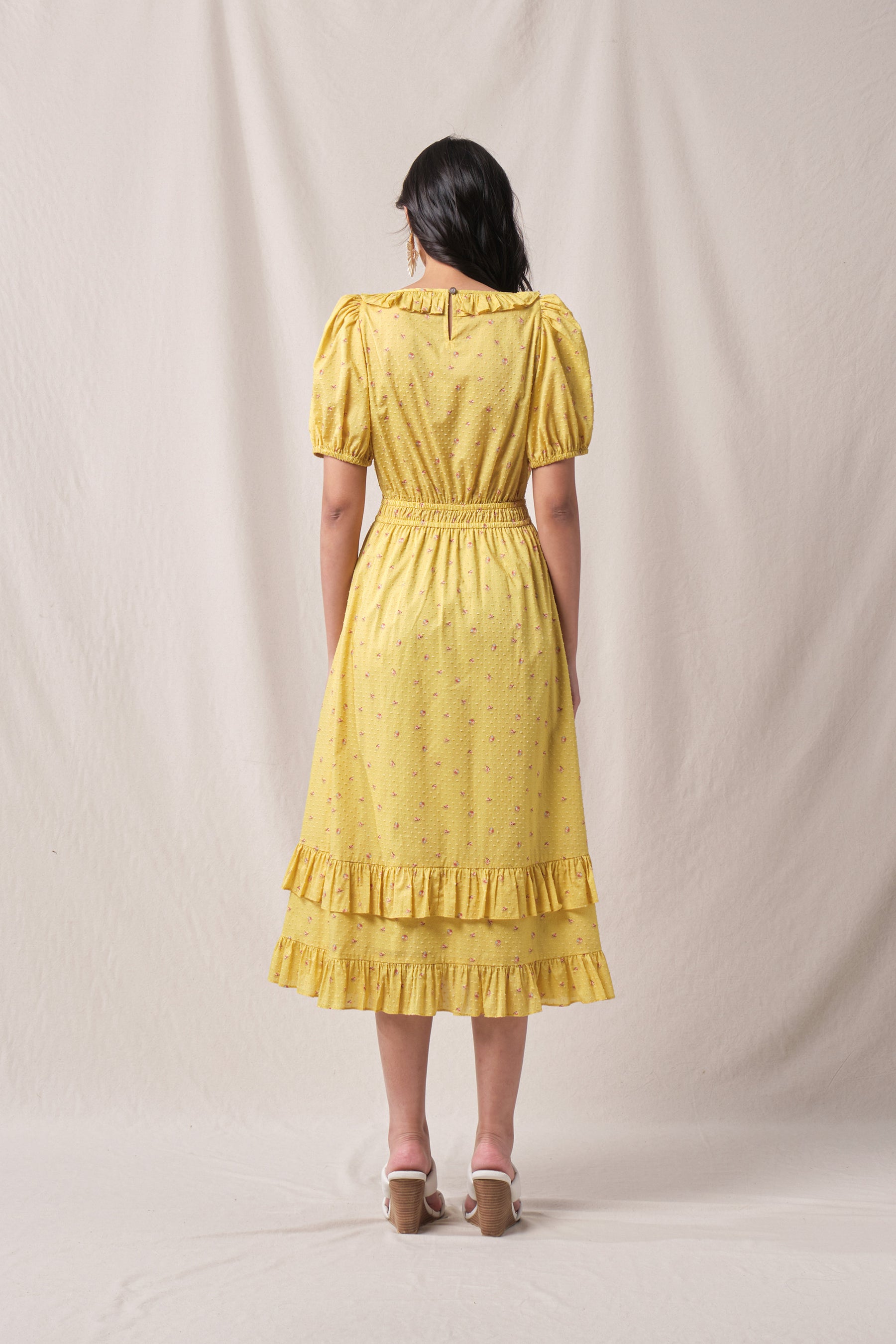 PAULITA Dress in Yellow Canang