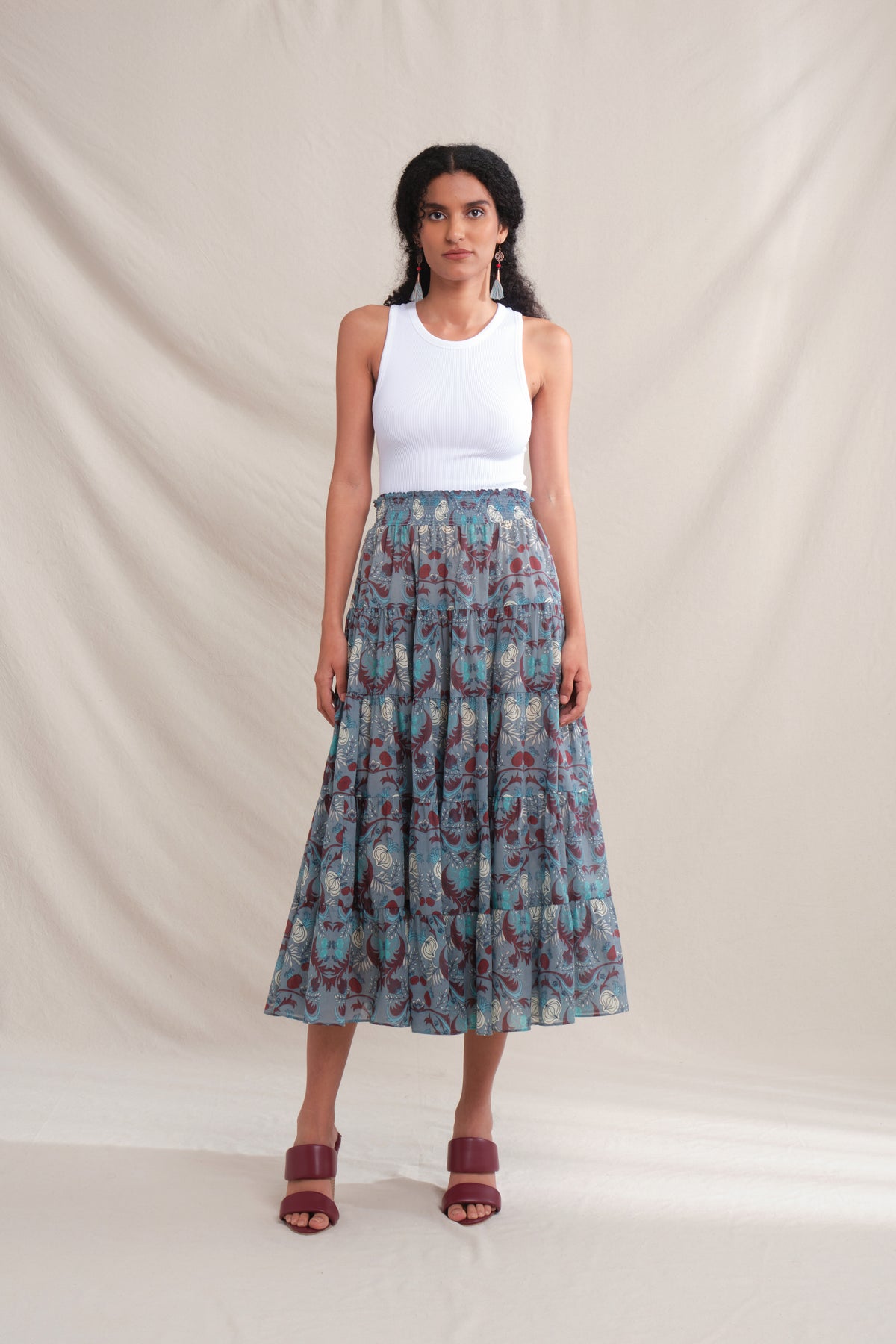 POPPY Skirt in Gray Delima