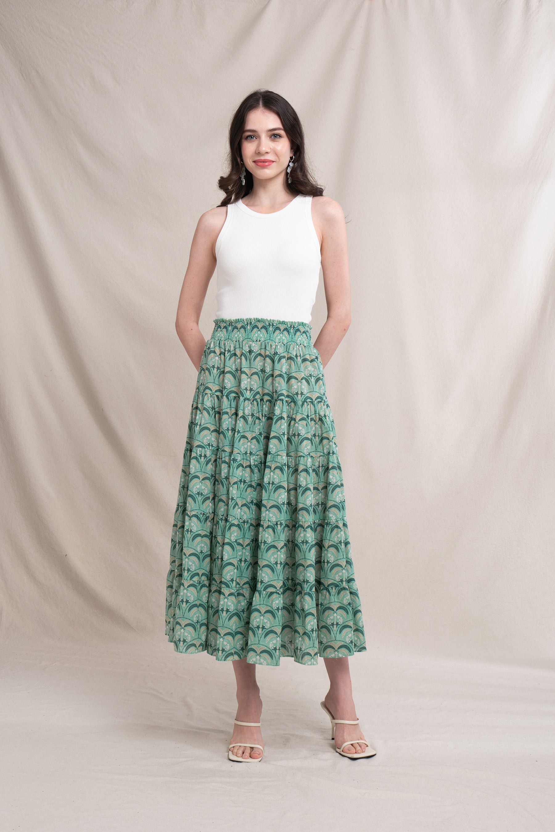 POPPY Skirt in Mint Tatiala