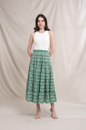 POPPY Skirt in Mint Tatiala
