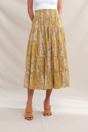 POPPY Skirt in Yellow Jalapa
