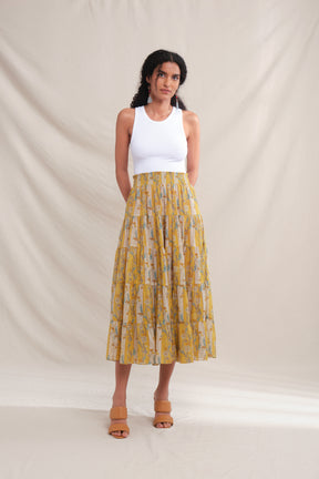 POPPY Skirt in Yellow Jalapa