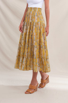 POPPY Skirt in Yellow Jalapa