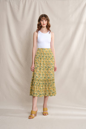 RAE Skirt in Yellow Cassia