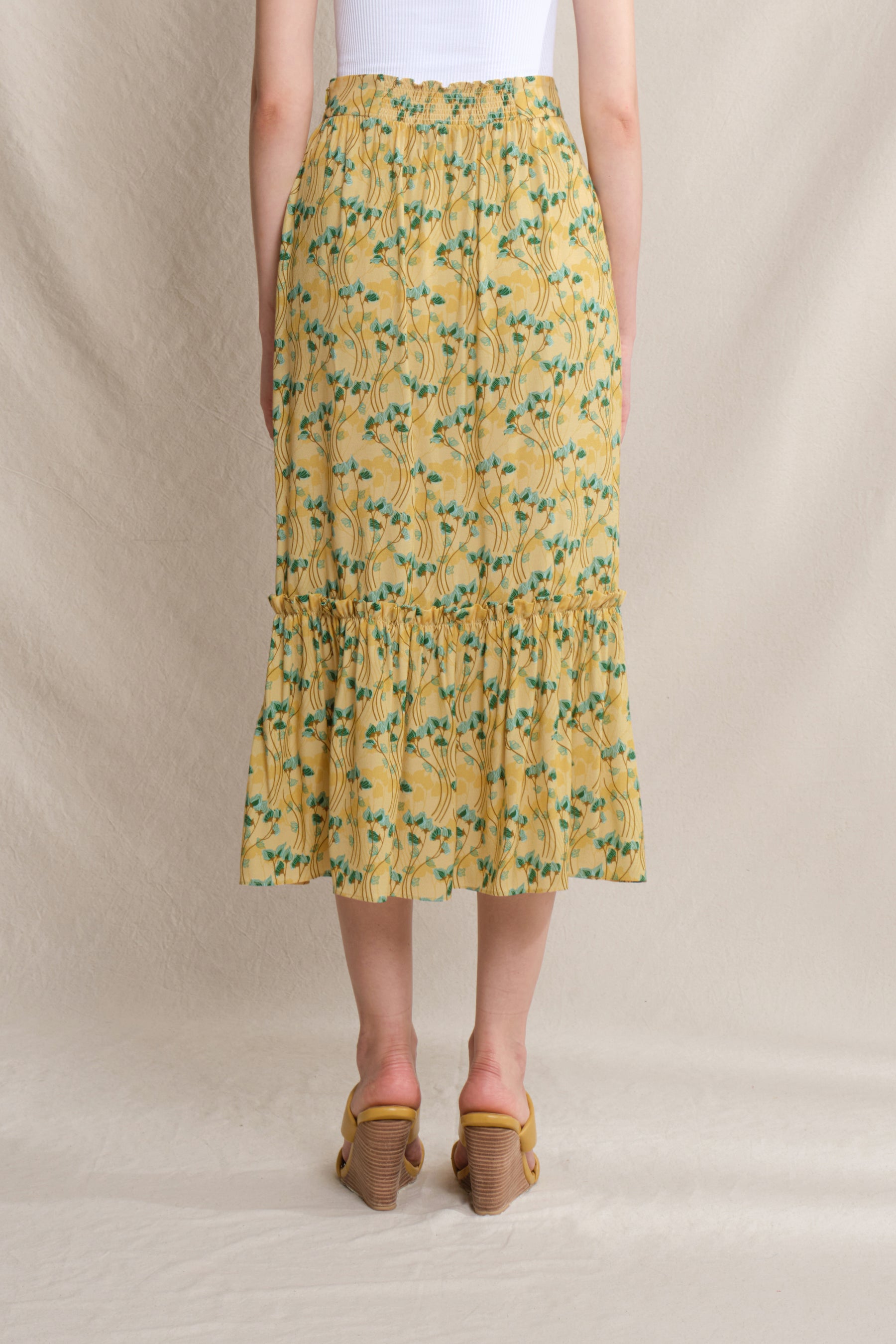 RAE Skirt in Yellow Cassia