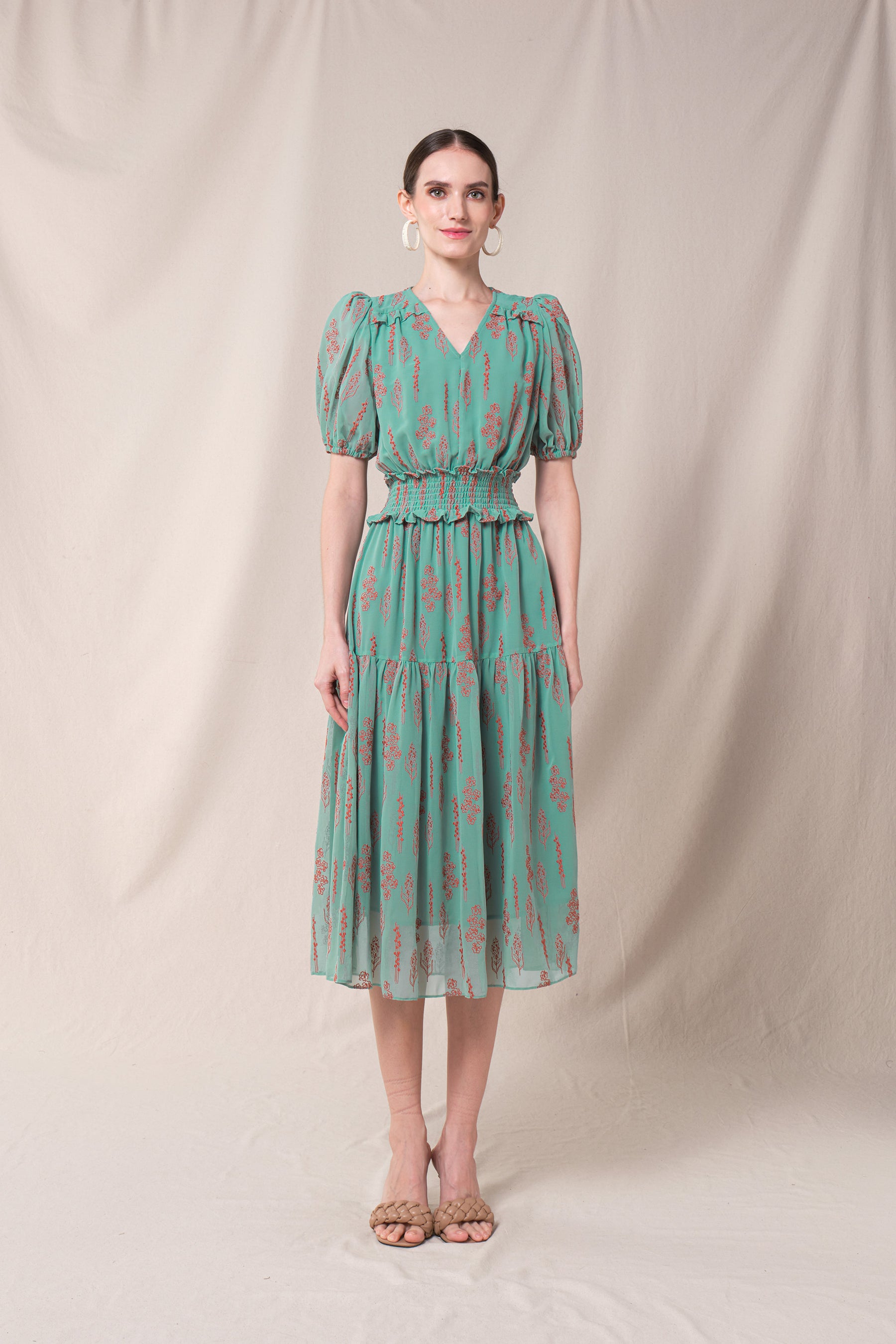 RANIA Dress in Blue Tulu